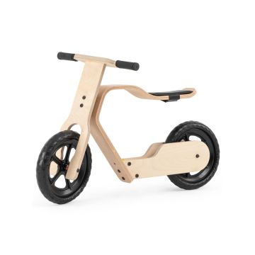 Bicicleta fara pedale MamaToyz RideMe, din lemn natural