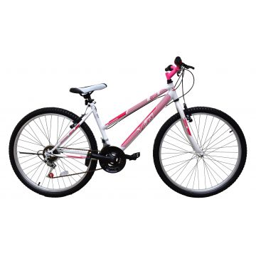 Bicicleta MTB Dame TEC Eros , culoare Alb Roz Roata 26   Otel