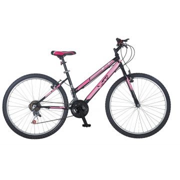 Bicicleta MTB Dame TEC Eros , culoare Negru Roz Roata 26   Otel