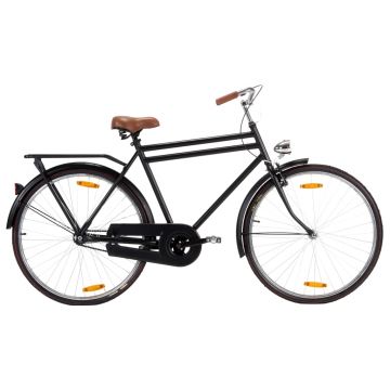 Bicicletă olandeză roată de 28 inci cadru masculin 57 cm