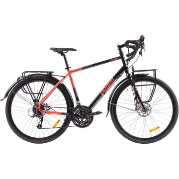 PEGAS Bicicleta Pegas Calator 28, M/49,5cm, Negru Portocaliu