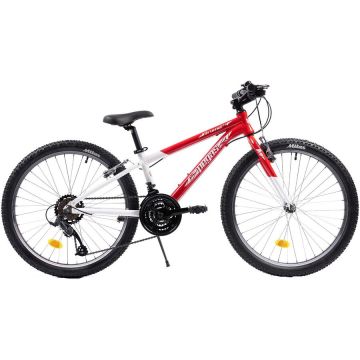 PEGAS Bicicleta Pegas Drumet 24, MTB copii, Rosu/Alb