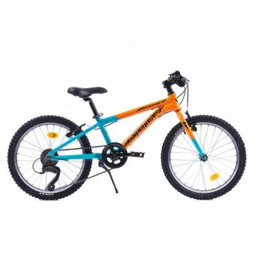 PEGAS Bicicleta Pegas Mini Drumet 20 inch, MTB copii, Portocaliu/Turcoaz
