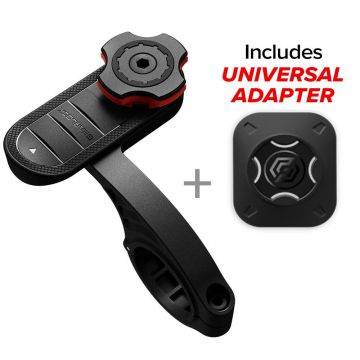 Suport universal bicicleta/moto, adaptor inclus, Spigen Gearlock MF100 Out Front Bike Mount Negru
