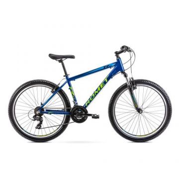 Bicicleta de munte pentru barbati Romet Rambler R6.0 Albastru/Lime 2022 Marime L/19