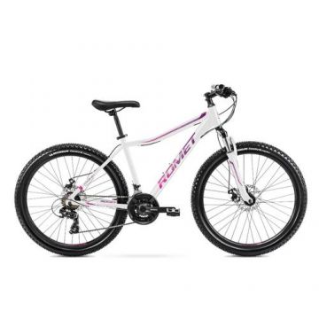 Bicicleta de munte pentru femei Romet Jolene 6.2 Alb/Roz/Violet 2022 Marime L/19
