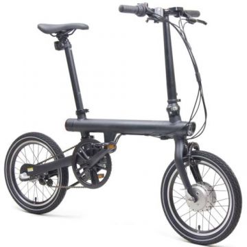 Bicicleta Electrica Xiaomi Mi Smart Electric Folding, Bluetooth, Motor 250 W, Viteza maxima 25 Km/h, Autonomie 45 Km (Negru)