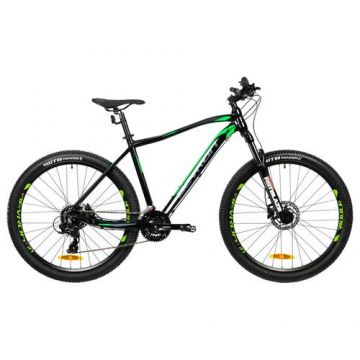 Bicicleta Mtb Devron 2023 RM1.7 - 27.5 Inch, M (Negru/Verde)