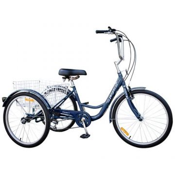 Bicicleta Pegas Senior Triciclu 24inch, Albastru Respect