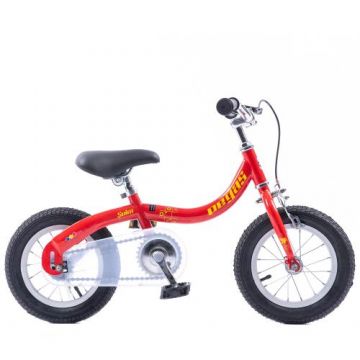 Bicicleta Pegas Soim 2in1 pentru copii, 12inch, Rosu