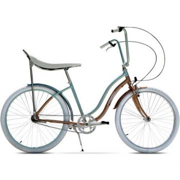Bicicleta Pegas Strada 2, 26 inch, cadru aluminiu (Maro/Verde)
