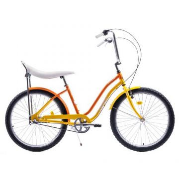 Bicicleta Pegas Strada 2 aluminiu, 3 viteze, Galben