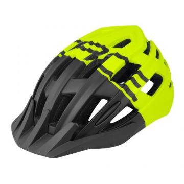 Casca Force Corella MTB Negru/Galben Fluo S-M