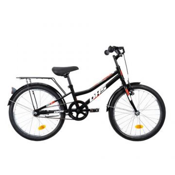 Bicicleta Copii DHS 2001, Roti 20inch, Frane V-Brake (Negru)