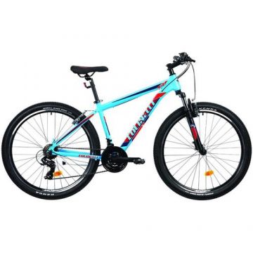 Bicicleta MTB Colinelli 2723, Schimbator Shimano ST-EF500, 21 Viteze, Cadru Aluminiu, Marimea S, Roti 27.5inch, Frane V - Brake (Albastru)