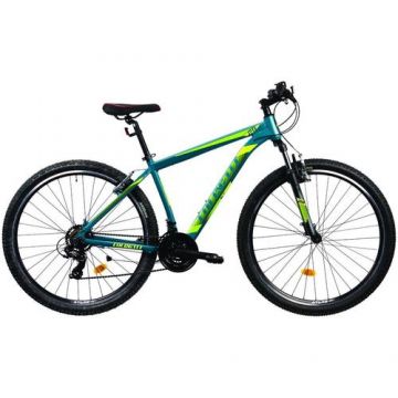 Bicicleta MTB Colinelli 2923, Schimbator Shimano ST-EF500, 21 Viteze, Cadru Aluminiu, Marimea L, Roti 29inch, Frane V - Brake (Verde)