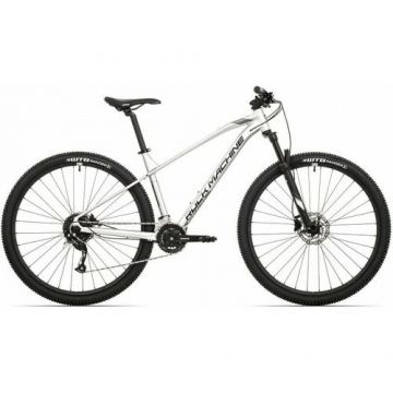 Bicicleta MTB Rock Machine Manhattan 90-29, Roti 29inch, Cadru Aluminiu 19inch, Frane hidraulice pe disc, 18 viteze (Argintiu/Negru)