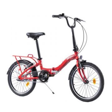 Bicicleta Pegas Camping 20 inch, Aluminiu 3S (Rosu /Alb)