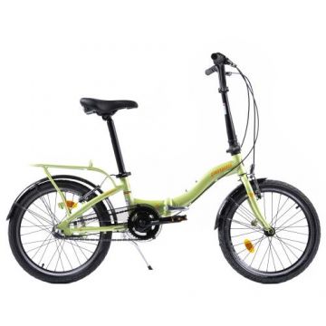 Bicicleta Pegas Camping 20 inch, Aluminiu 3S (Verde)