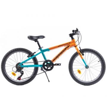 Bicicleta Pegas Drumet, 20 inch (Portocaliu/Turcoaz)