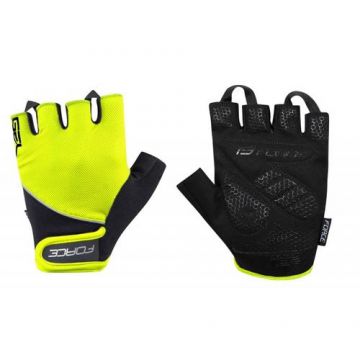 Manusi Ciclism Force Gel, XXL (Negru/Verde)