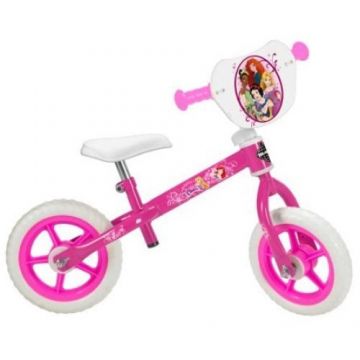 Bicicleta de echilibru Disney Princess, roti 10inch, Roz