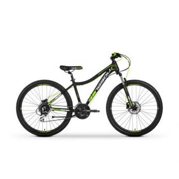 Bicicleta de munte pentru copii Tabou Venom 27.5 4.0, 2022, marimea 17, Negru/Verde