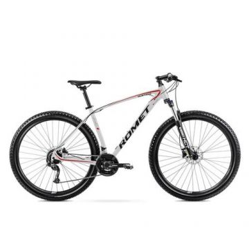 Bicicleta de munte XC Romet Mustang M1 Lite L/19 Gri/Rosu 2023