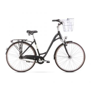 Bicicleta de oras pentru femei Romet Art Deco Lux, 2022, marime M, Negru