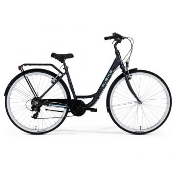 Bicicleta de oras/trekking M-BIKE CITYLINE 728 marime 43cm, 2021, Gri/Albastru