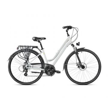 Bicicleta de trekking/oras Romet Gazela 2 M/17 Gri/Galben 2023