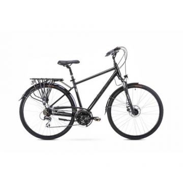 Bicicleta de trekking/oras Romet Wagant 4 M/19 Negru/Gri 2023