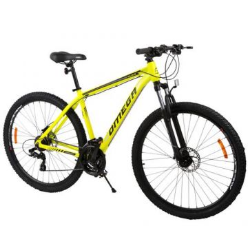 Bicicleta mountainbike Omega Duke 27.5inch, cadru 49cm, frana hidraulica pe disc (Galben/Negru)