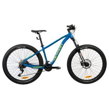 Bicicleta Mtb Devron Zerga M1.7 2023, 27.5inch, L, frane hidraulice pe disc, 20 viteze (Albastru/Verde)