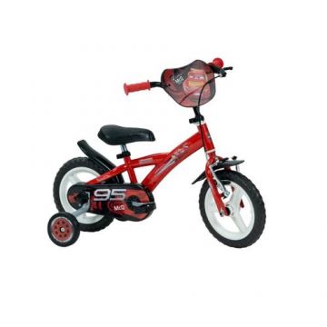 Bicicleta pentru copii Disney Cars, roti 12inch, Rosu