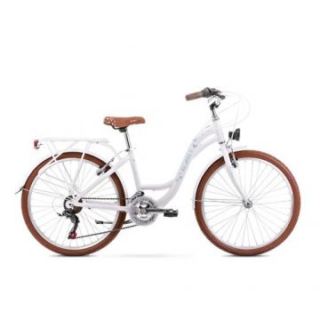 Bicicleta pentru copii Romet Panda 1 S/13, 2022, Alb/Albastru