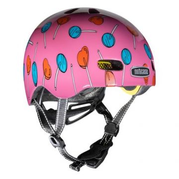 Casca de protectie pentru copii mici Nutcase Baby Nutty Sucker Punch MIPS, marime 2XS, Roz
