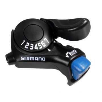 Maneta de schimbator, Shimano Tourney Sl-Tx30-7R, montaj dreapta, 7 viteze, cablu 2050mm