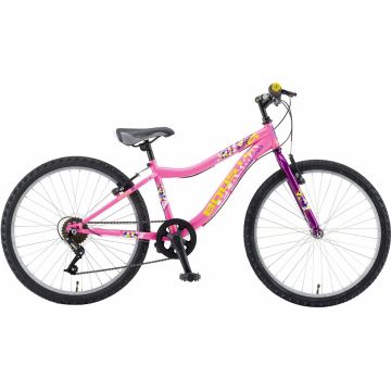 Bicicleta Copii Booster 2023 Plasma - 24 Inch, Roz