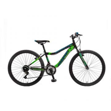 Bicicleta Copii Booster Plasma - 24 Inch, Negru-Verde