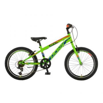 Bicicleta Copii Polar Sonic, Roti 20inch, Frane V-Brake, 6 viteze (Verde)