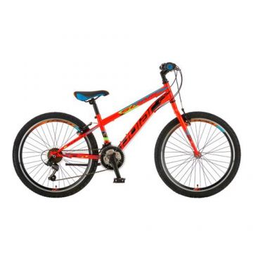 Bicicleta Copii Polar Sonic, Roti 24inch, Frane V-Brake, 18 viteze (Portocaliu)