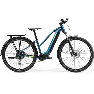 Bicicleta Electrica MTB Merida eBig Tour 400 EQ Turcoaz/Albastru/Lime 2023