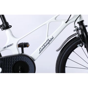 Bicicleta Lamborghini 16 inch cadru magneziu alba