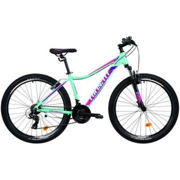 Bicicleta MTB Colinelli 2722, Schimbator Shimano, 21 Viteze, Cadru Aluminiu, Marimea M, Roti 27.5inch, Frane V - Brake, Turcoaz