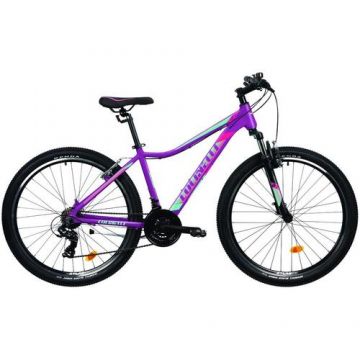 Bicicleta MTB Colinelli 2722, Schimbator Shimano, 21 Viteze, Cadru Aluminiu, Marimea M, Roti 27.5inch, Frane V - Brake (Violet)