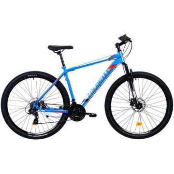 Bicicleta MTB Colinelli 2905, Schimbator Shimano, 21 Viteze, Cadru Otel, Marimea L, Roti 29inch, Frane pe Disc, (Albastru)