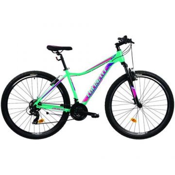 Bicicleta MTB Colinelli 2922, Schimbator Shimano, 21 Viteze, Cadru Aluminiu, Marimea M, Roti 29inch, Frane V - Brake, Turcoaz