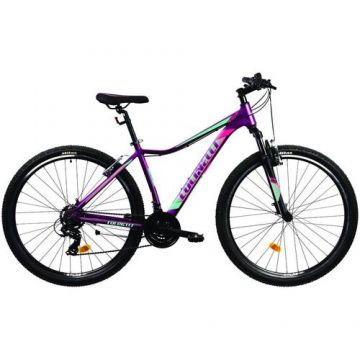 Bicicleta MTB Colinelli 2922, Schimbator Shimano, 21 Viteze, Cadru Aluminiu, Marimea M, Roti 29inch, Frane V - Brake (Violet)
