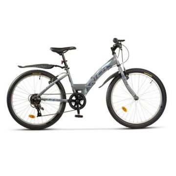 Bicicleta Trekking Saiguan Revoshift 6 Viteze, Roti 24 Inch, Frane V-Brake, RICH CSR2430A, (Gri/Albastru)